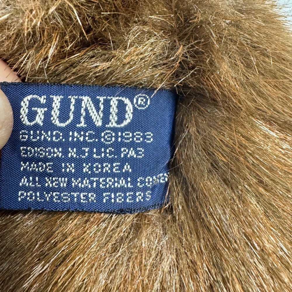 GUND 1983 Collectors‎ Classics Limited Edition Brown Teddy Bear Plush Bow Tag - Picture 4 of 6
